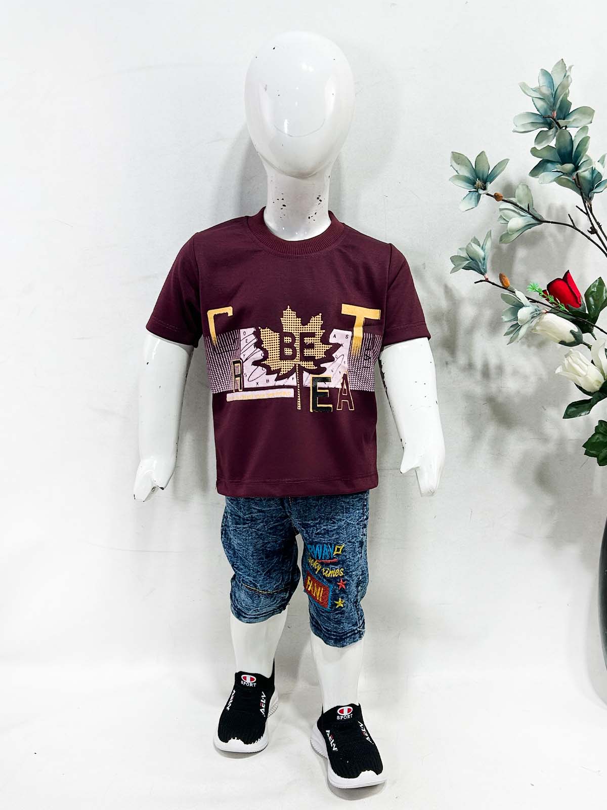 1Yr - 4Yrs BE Burgundy Suit For Kids RZ BS676