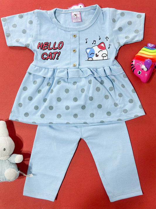 3Mth - 9Mth Blue Baby Suit For Newborn NBS709