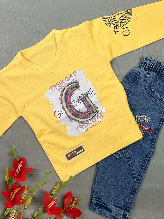 1Yr - 4Yrs G Yellow Suit For Kids RZ BS749