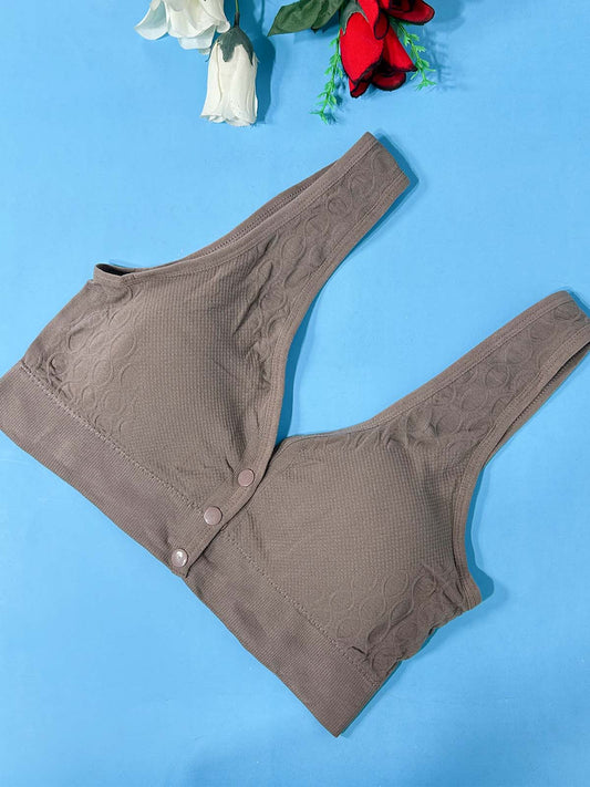 Seamless Grey Padded Bra For Women LB62