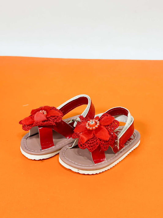 Red Sandal For Newborn NB72