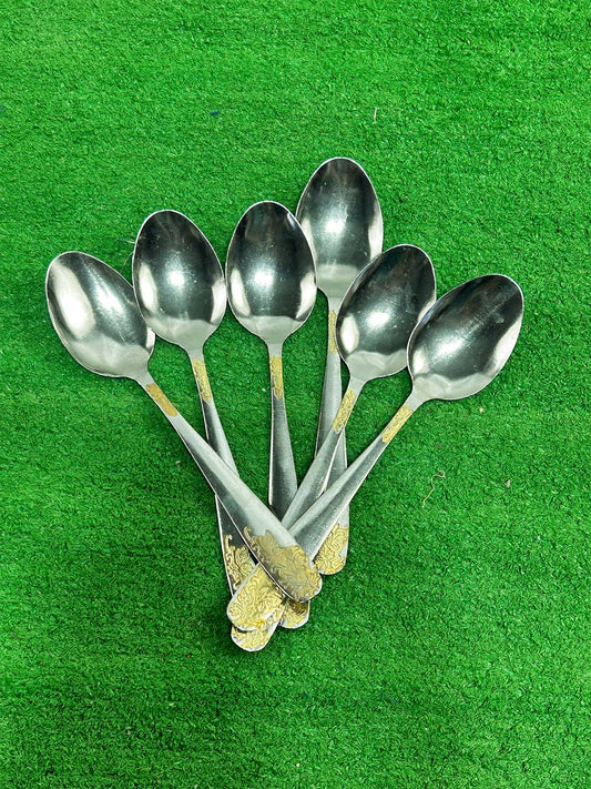 Pack of 6 Stainless Steel Table Spoons D83