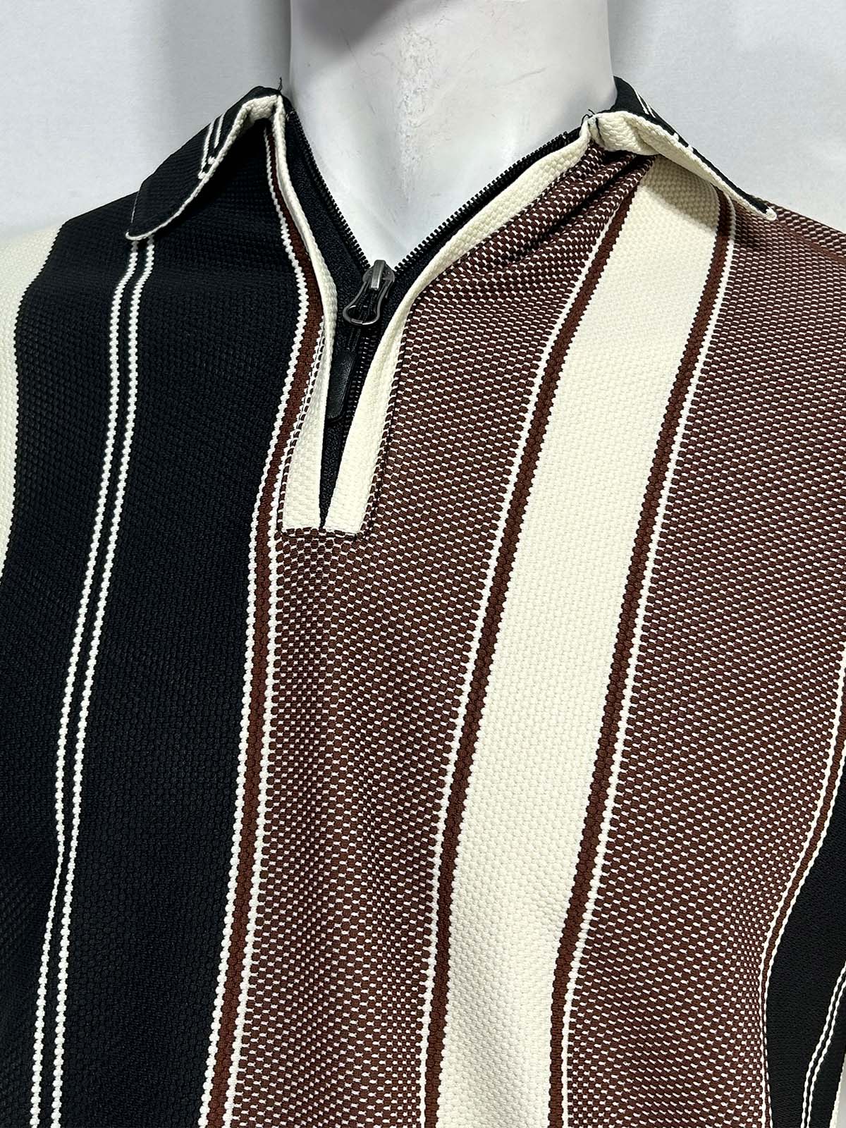 B Brown Old Money Polo T-Shirt For Men MTS486