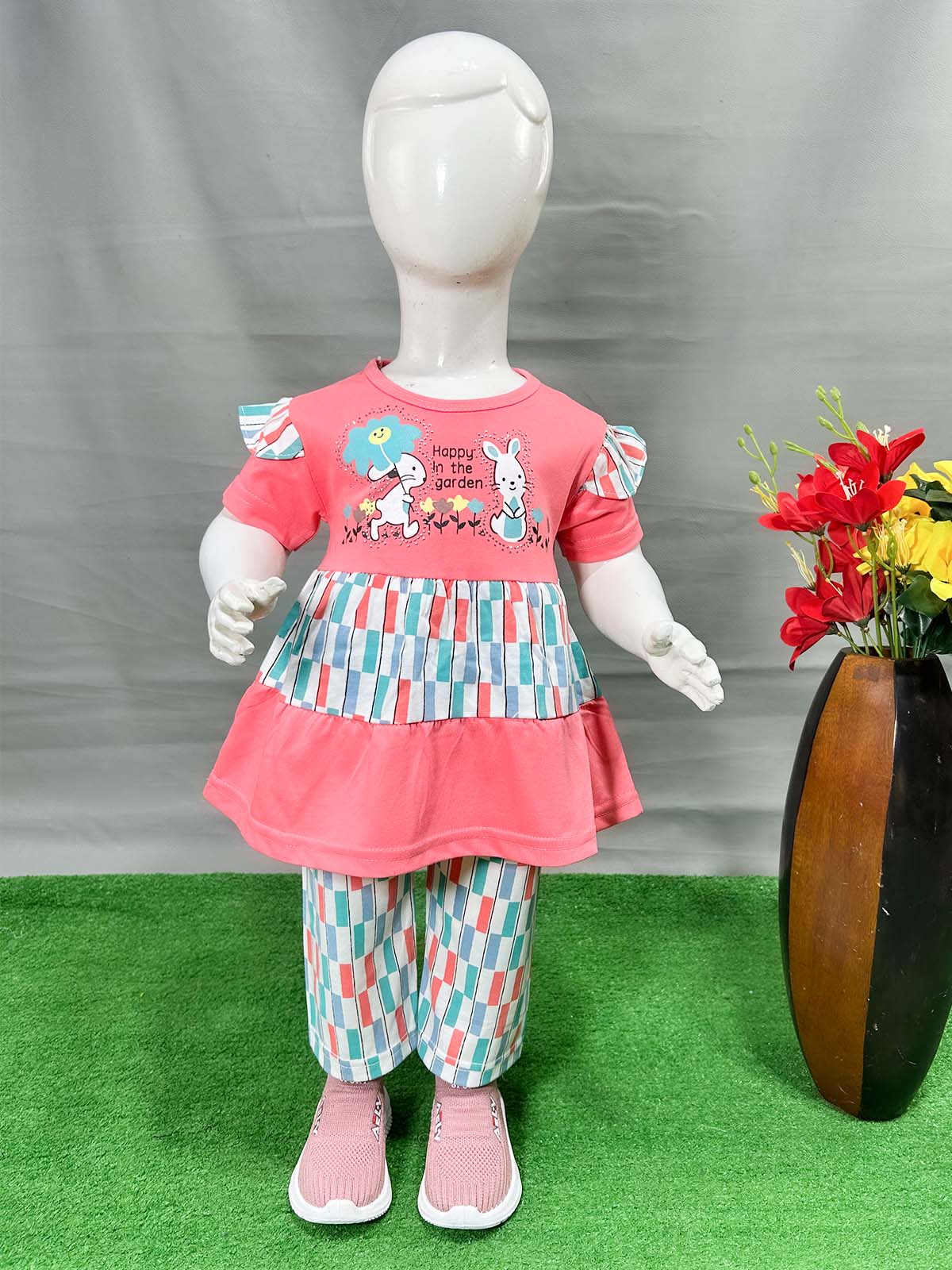 0Mth - 4Yrs Dark Pink Suit For Girls WG GS379