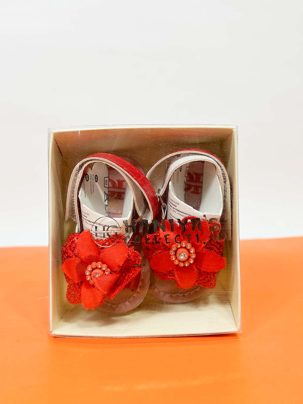 Red Sandal For Newborn NB72