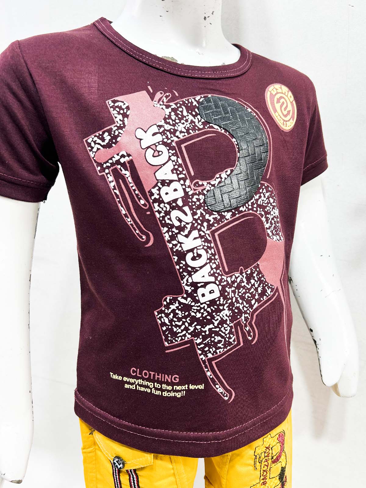 1Yr - 4Yrs B Burgundy Suit For Kids OP BS693