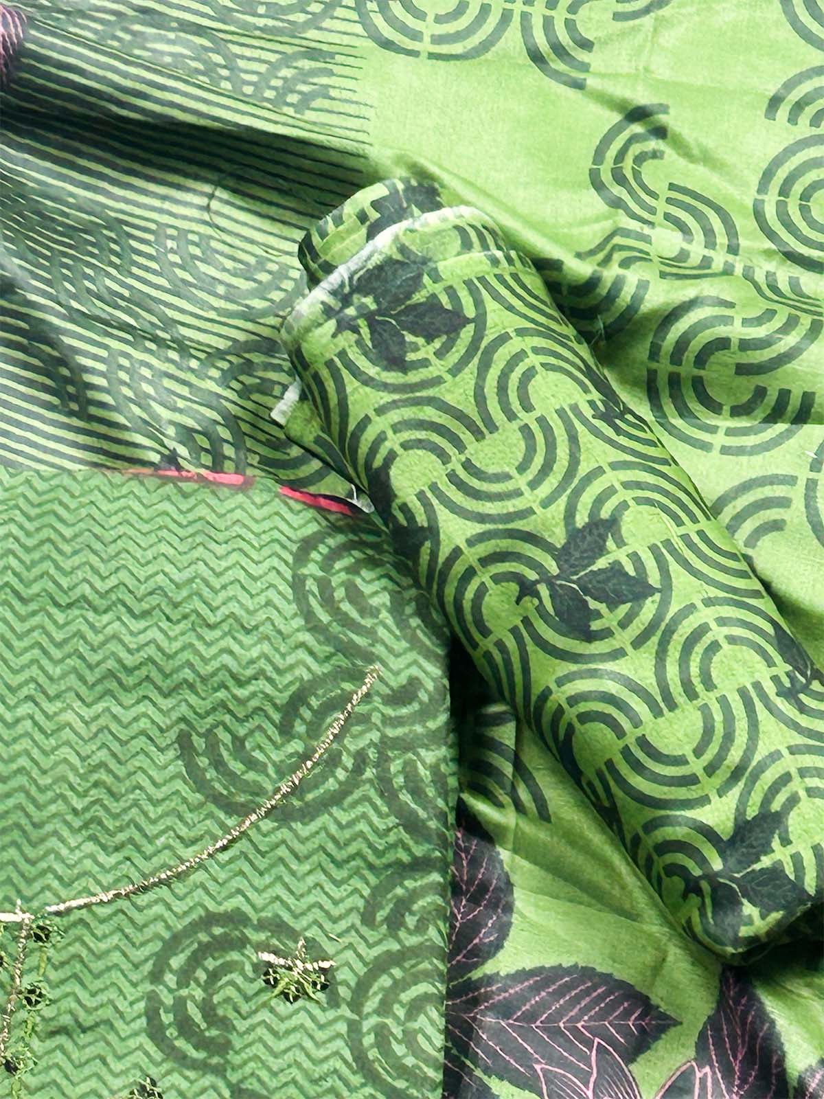 3Pcs Unstitched Digital Lawn Suit For Women WU261