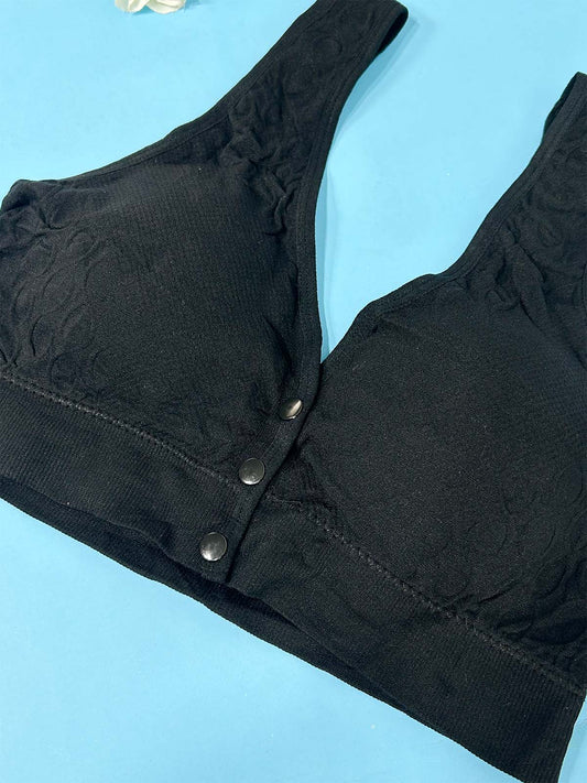 Seamless Black Padded Bra For Women LB61