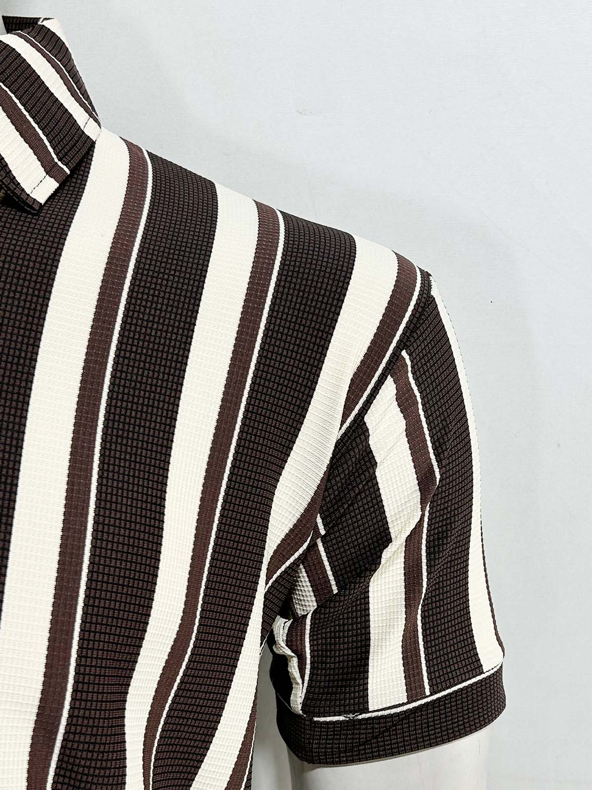 Brown Old Money Polo T-Shirt For Men MTS487