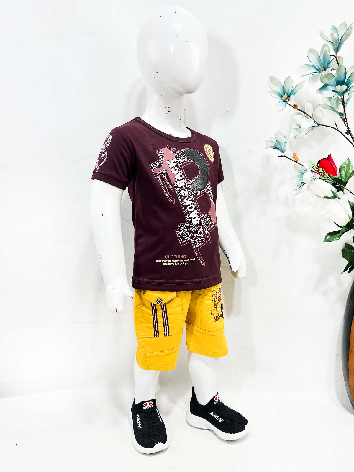 1Yr - 4Yrs B Burgundy Suit For Kids OP BS693