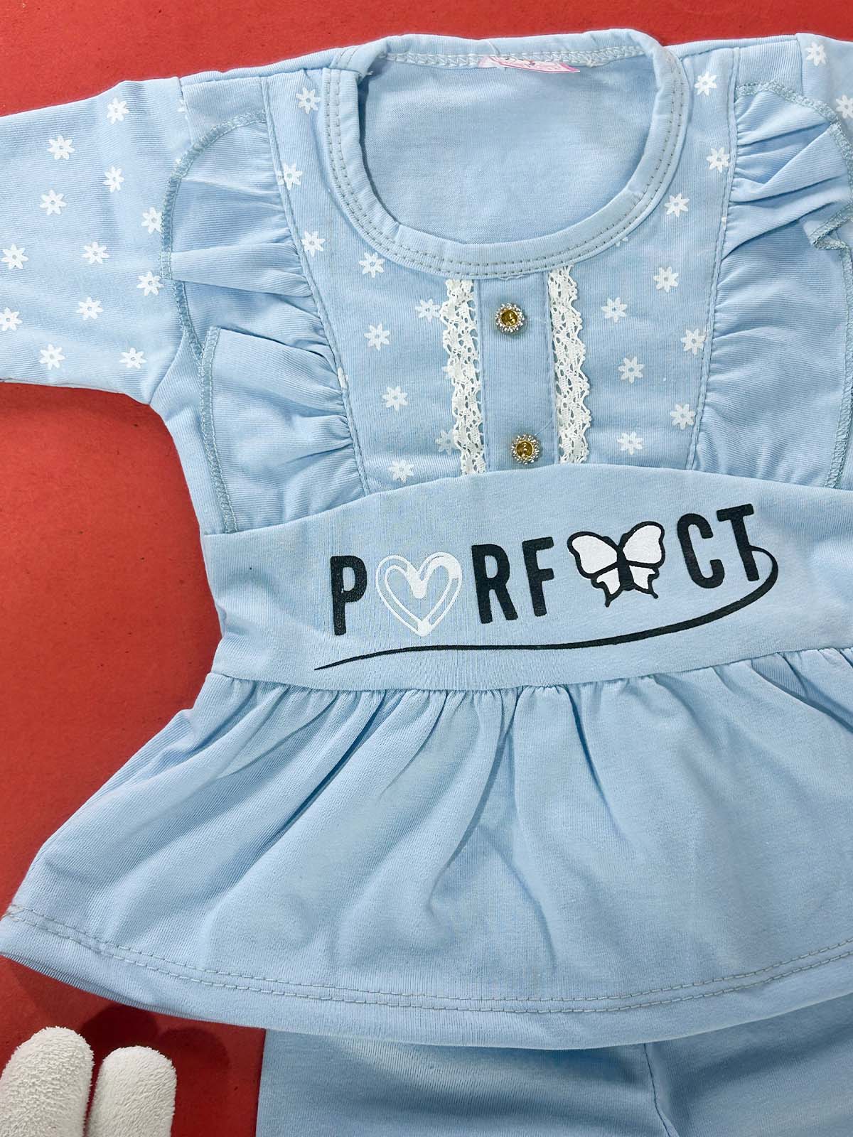 3Mth - 9Mth Blue Baby Suit For Newborn NBS711