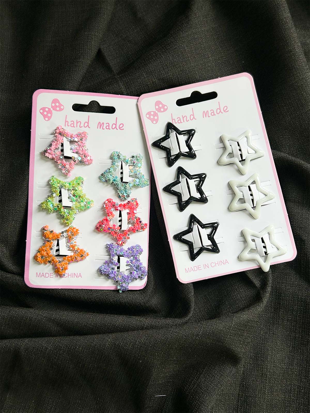 Pack Of 12 Multicolor Hair Clips For Girls GHB44