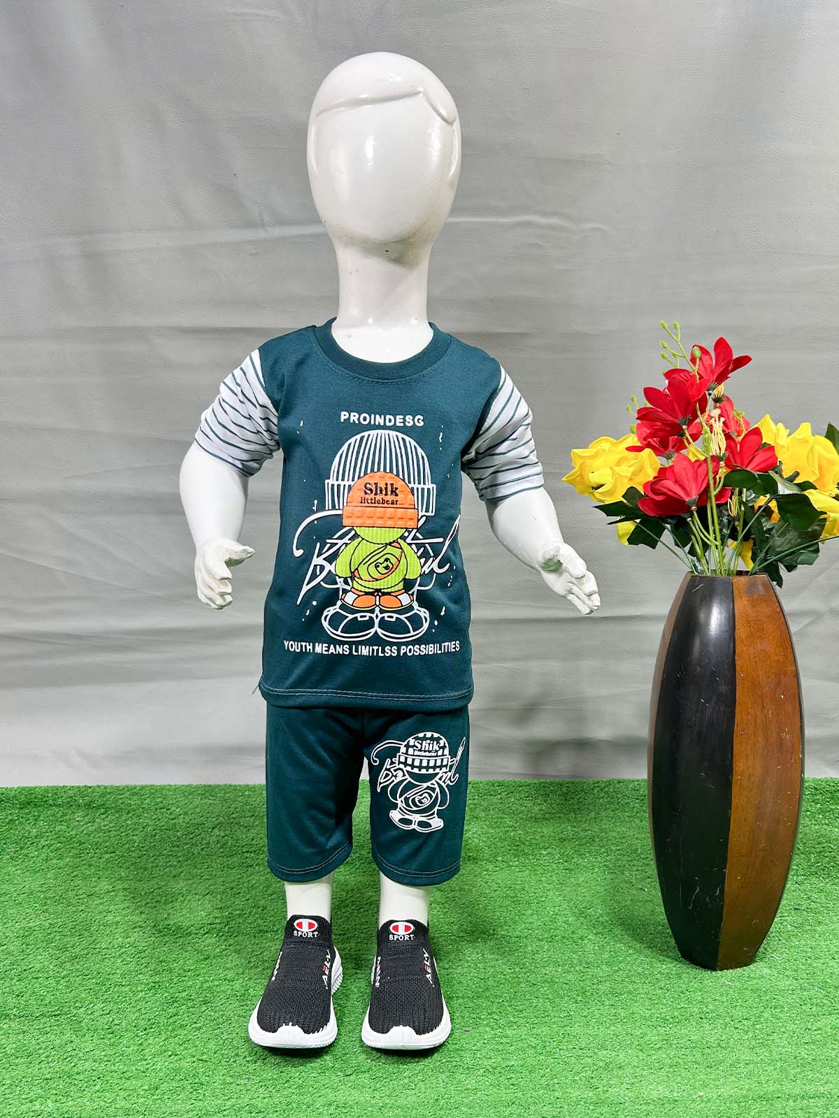 1Yr - 4Yrs Shik Teal Suit For Kids RG BS584