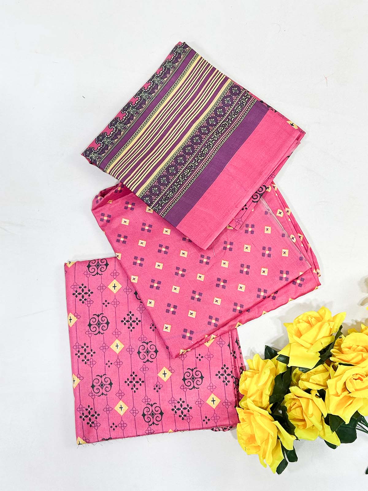 3Pcs Unstitched Digital Lawn Suit For Women WU167