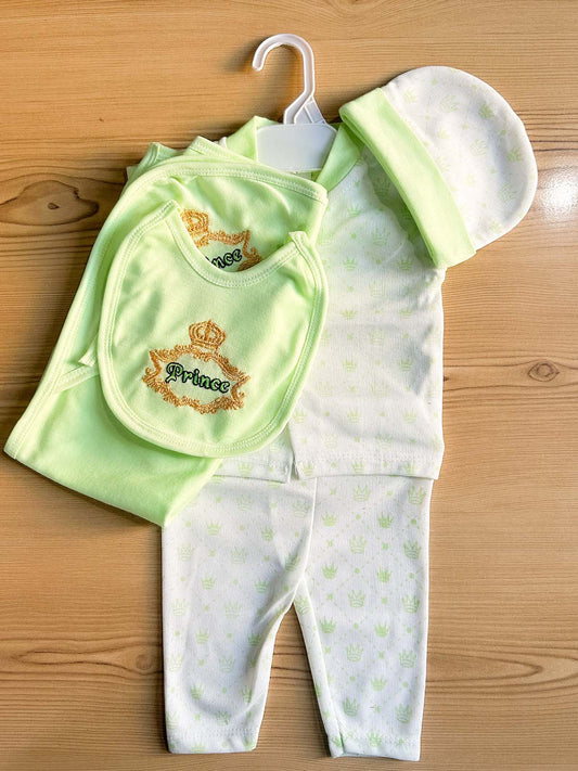 0Mth - 3Mth Green 5Pcs Gift Set For Newborn HG NBGS321
