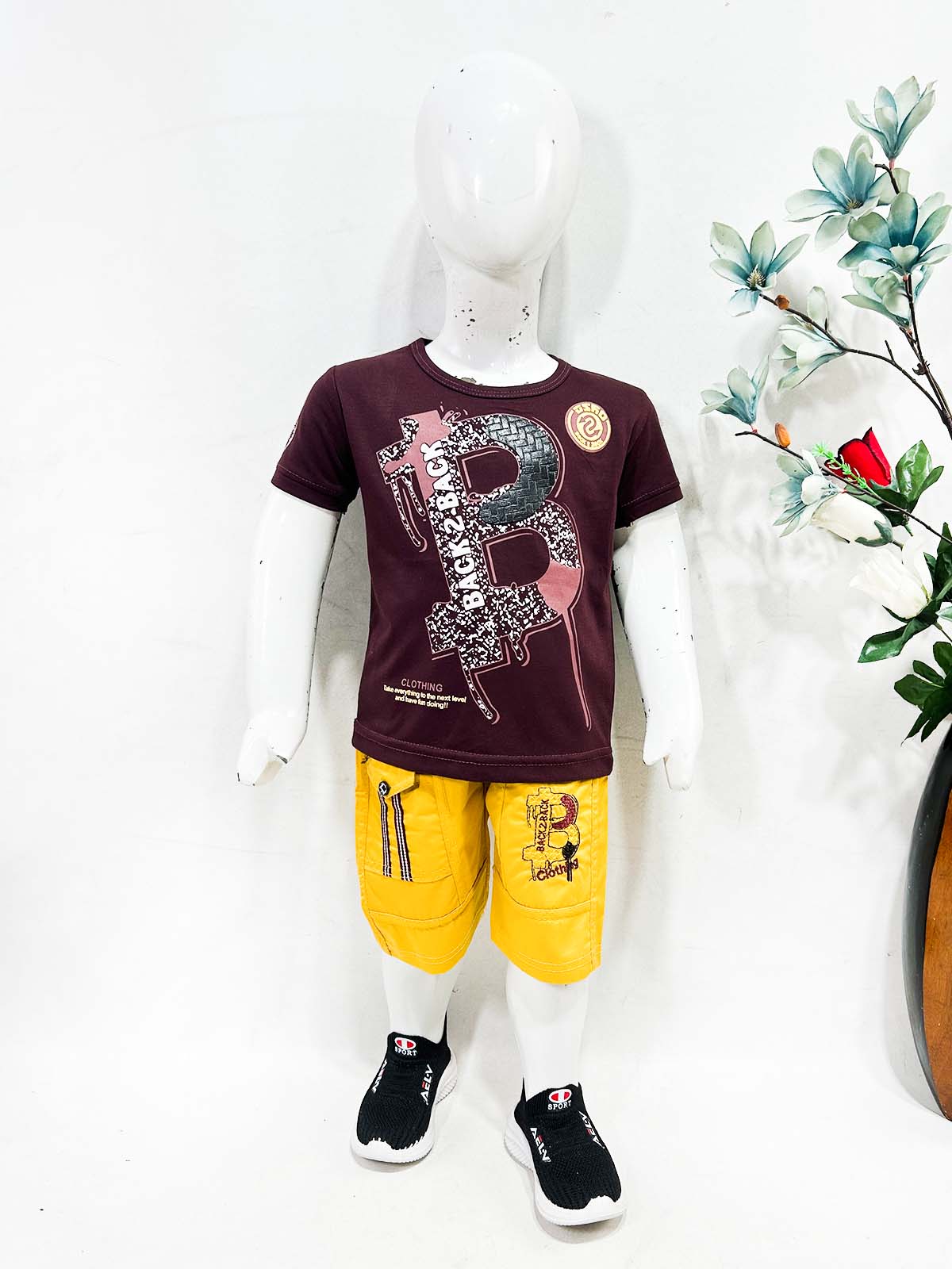 1Yr - 4Yrs B Burgundy Suit For Kids OP BS693