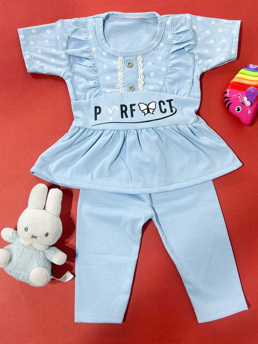 3Mth - 9Mth Blue Baby Suit For Newborn NBS711