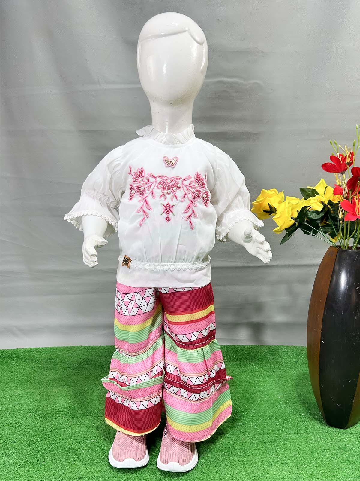 1Yr - 8Yrs White Suit For Girls WG GS349