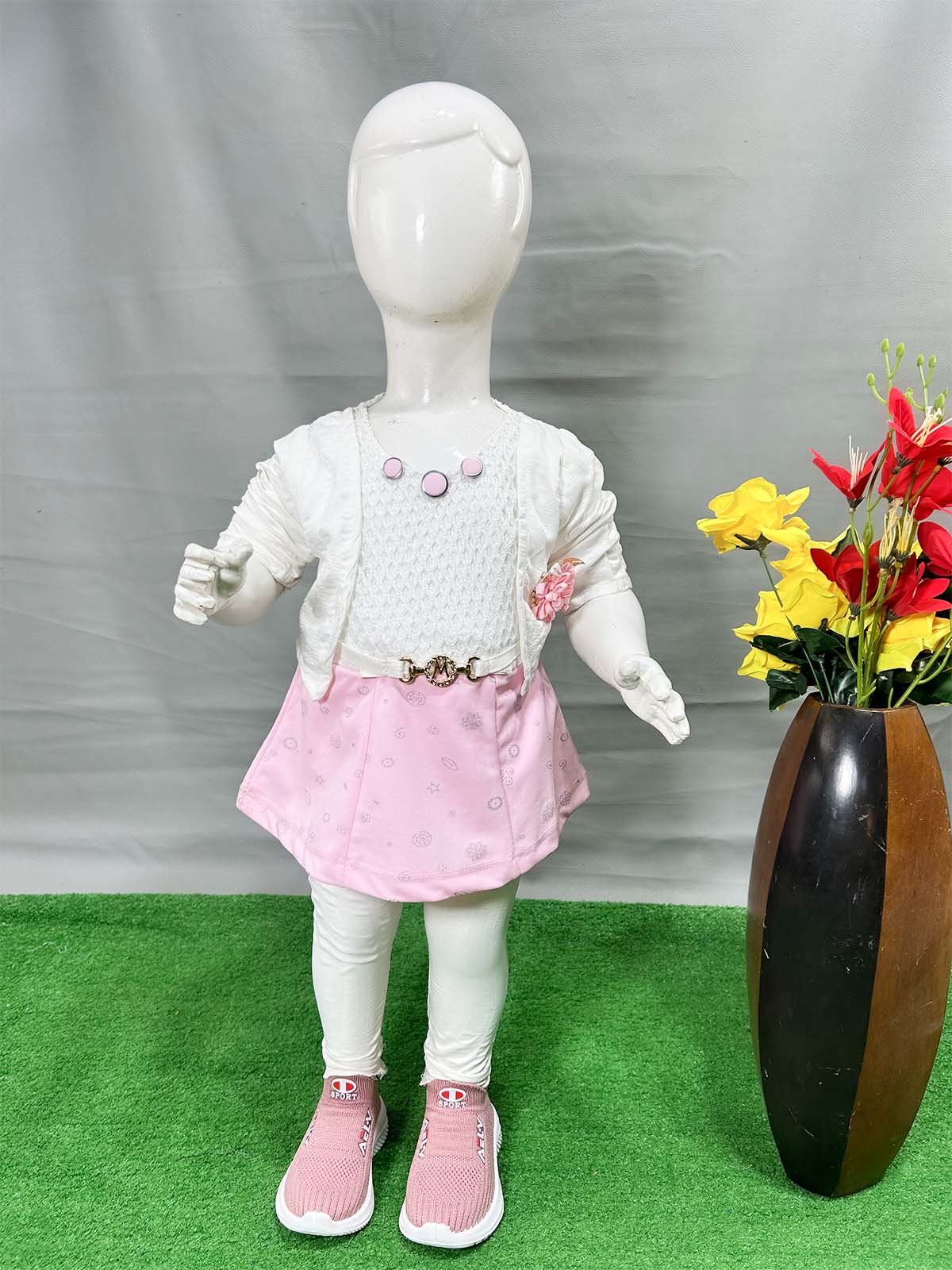 0Mth - 4Yrs Pink Suit For Girls WG GS380