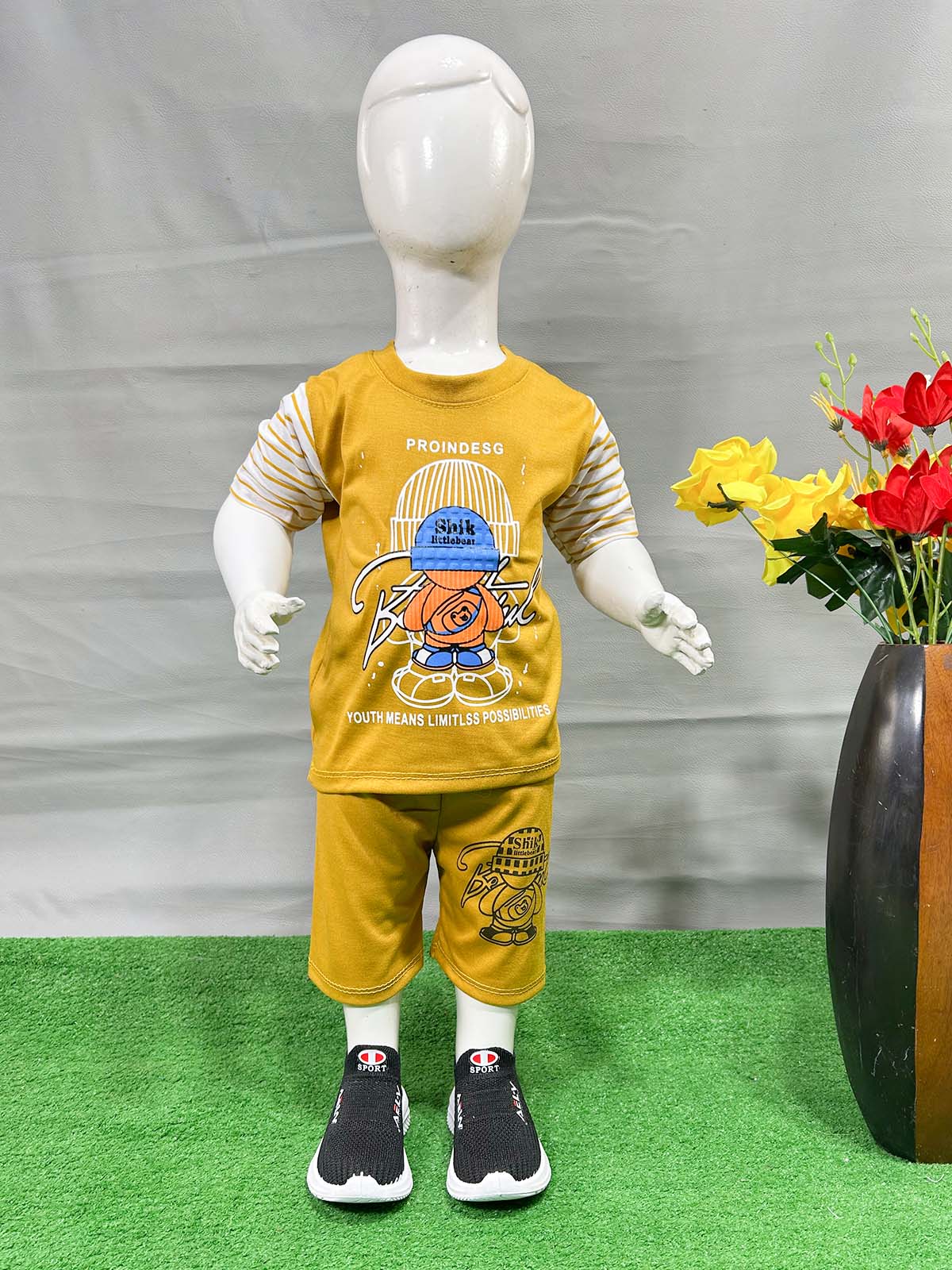 1Yr - 4Yrs Shik Yellow Suit For Kids RG BS585