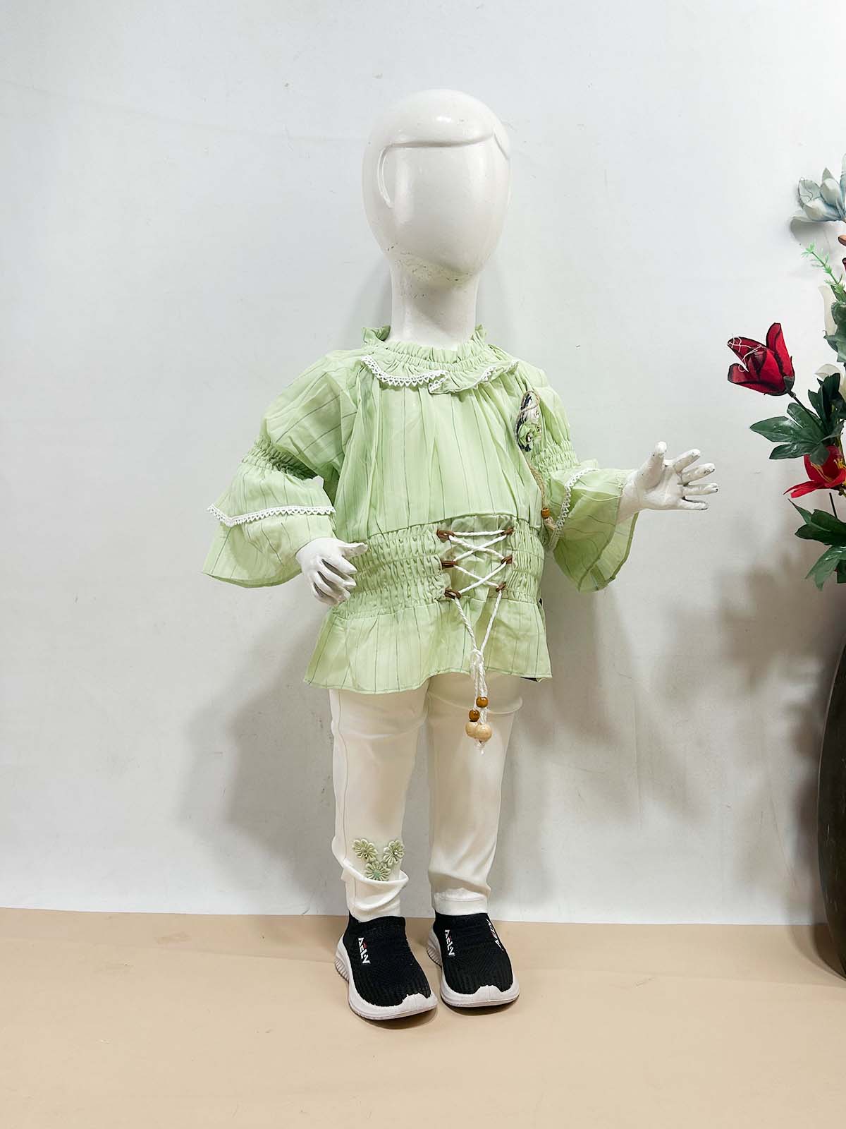 1Yr - 4Yrs Green Suit For Girls TG GS458