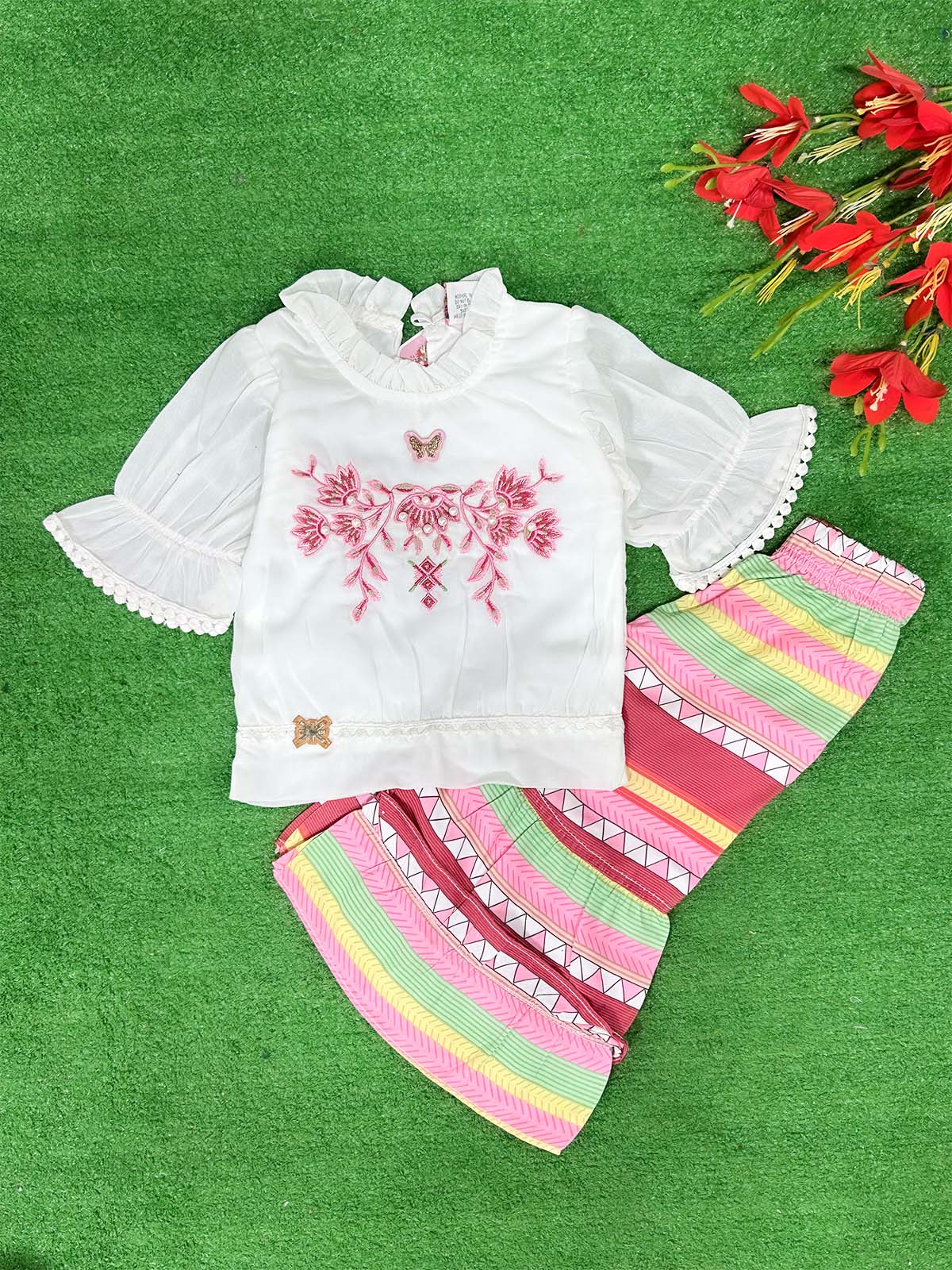 1Yr - 8Yrs White Suit For Girls WG GS349