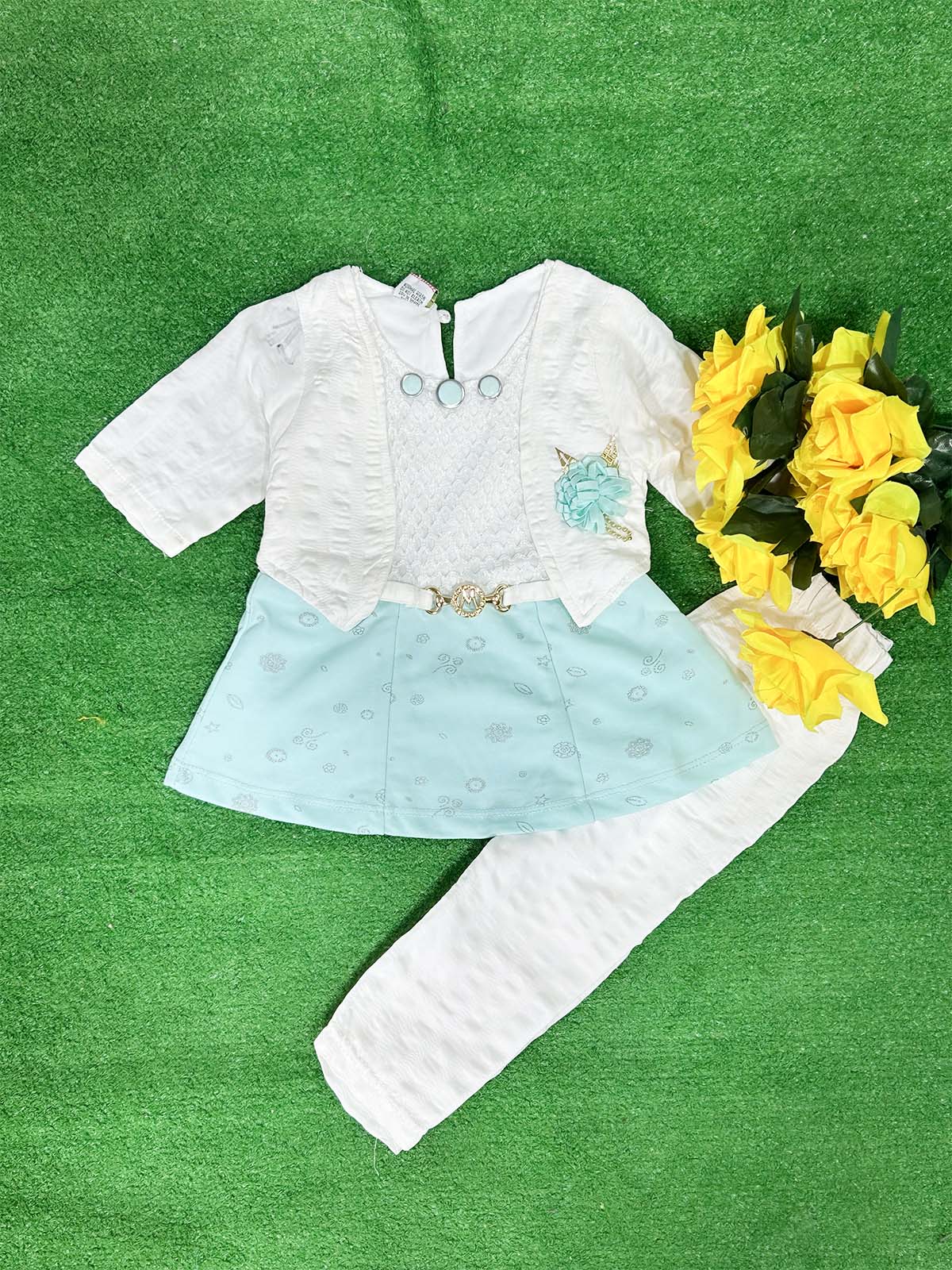 0Mth - 4Yrs Blue Suit For Girls WG GS381
