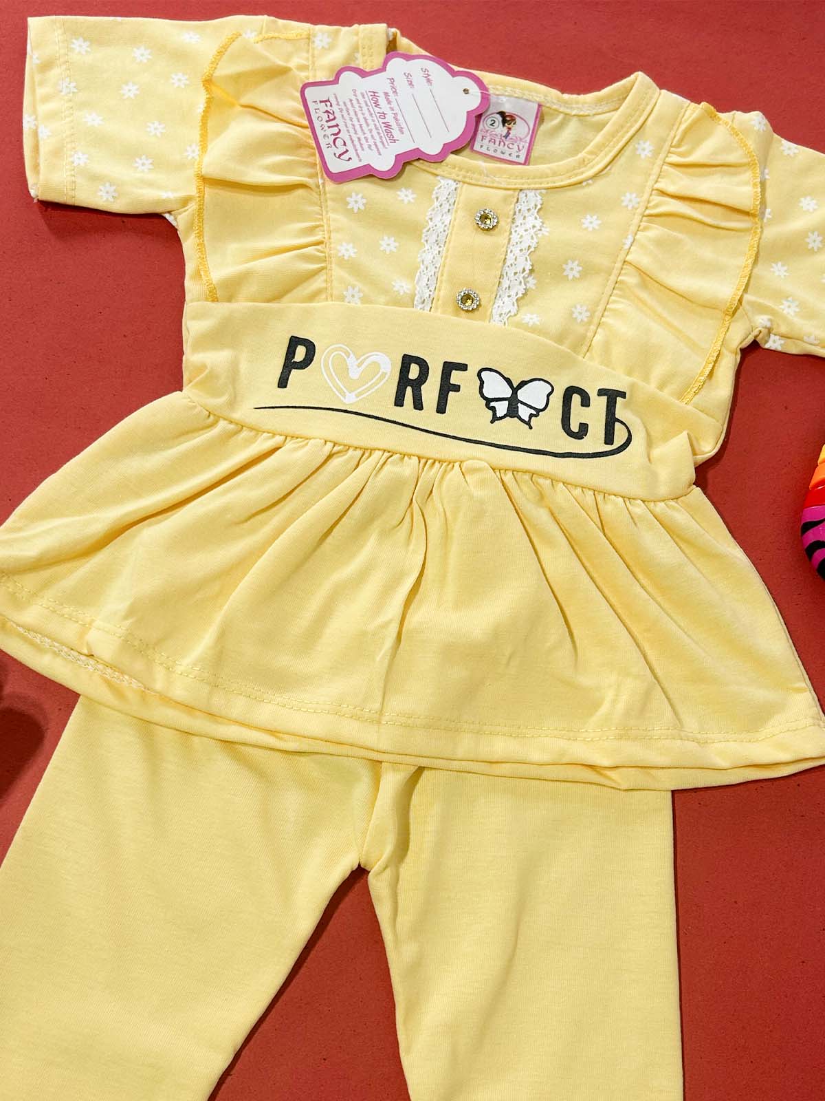 3Mth - 9Mth Yellow Baby Suit For Newborn NBS712