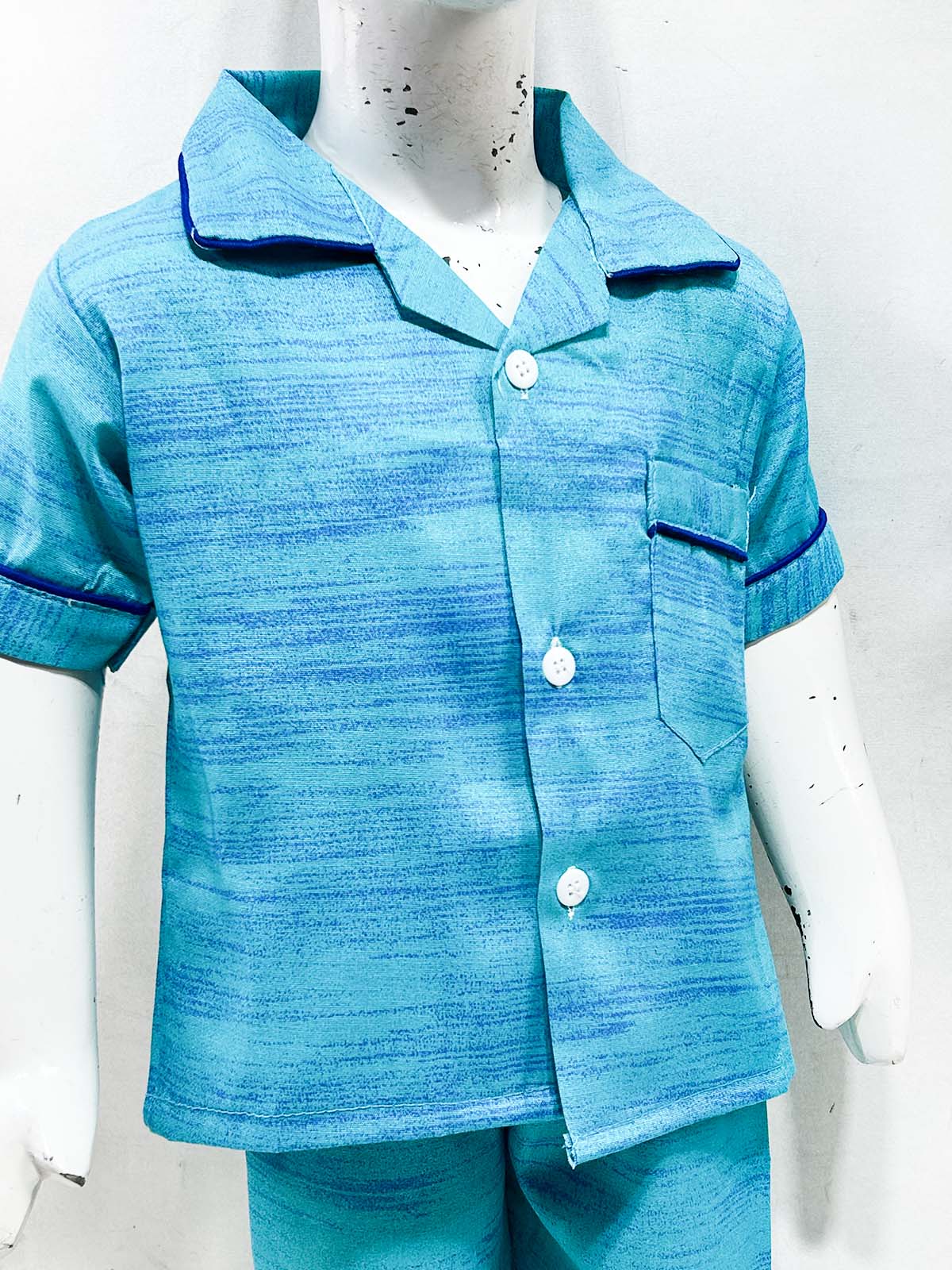 1Yrs - 5Yrs Ferozi Cotton Night Suit For Kids NG BNS35