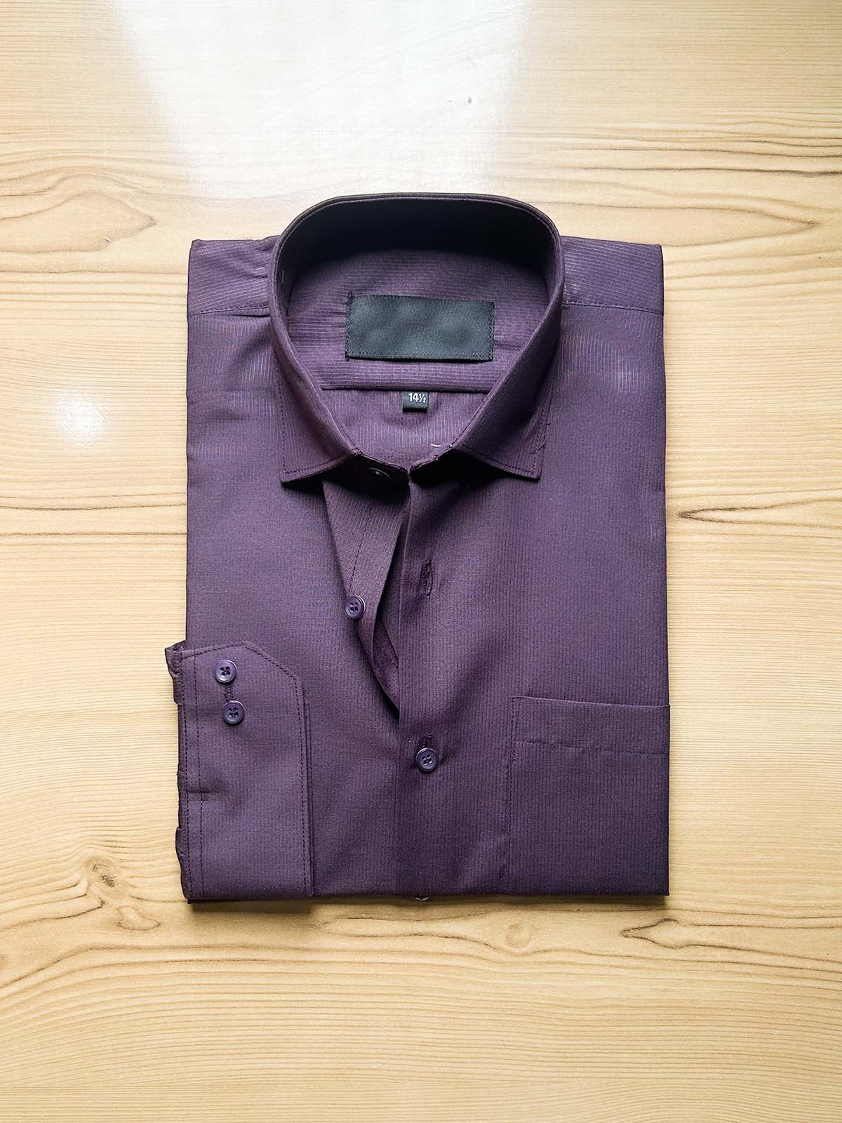 Burgundy Textured Formal Dress Shirt For Men MFS518 The Cut Price Burgundy Textured Formal Dress Shirt For Men MFS518 The Cut Price