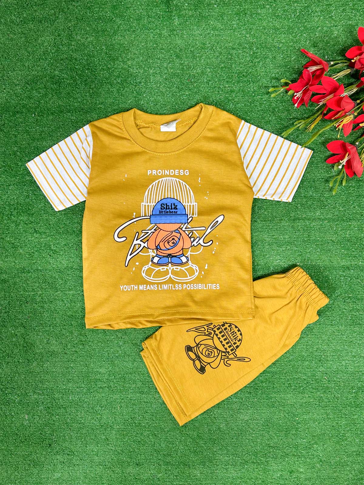 1Yr - 4Yrs Shik Yellow Suit For Kids RG BS585