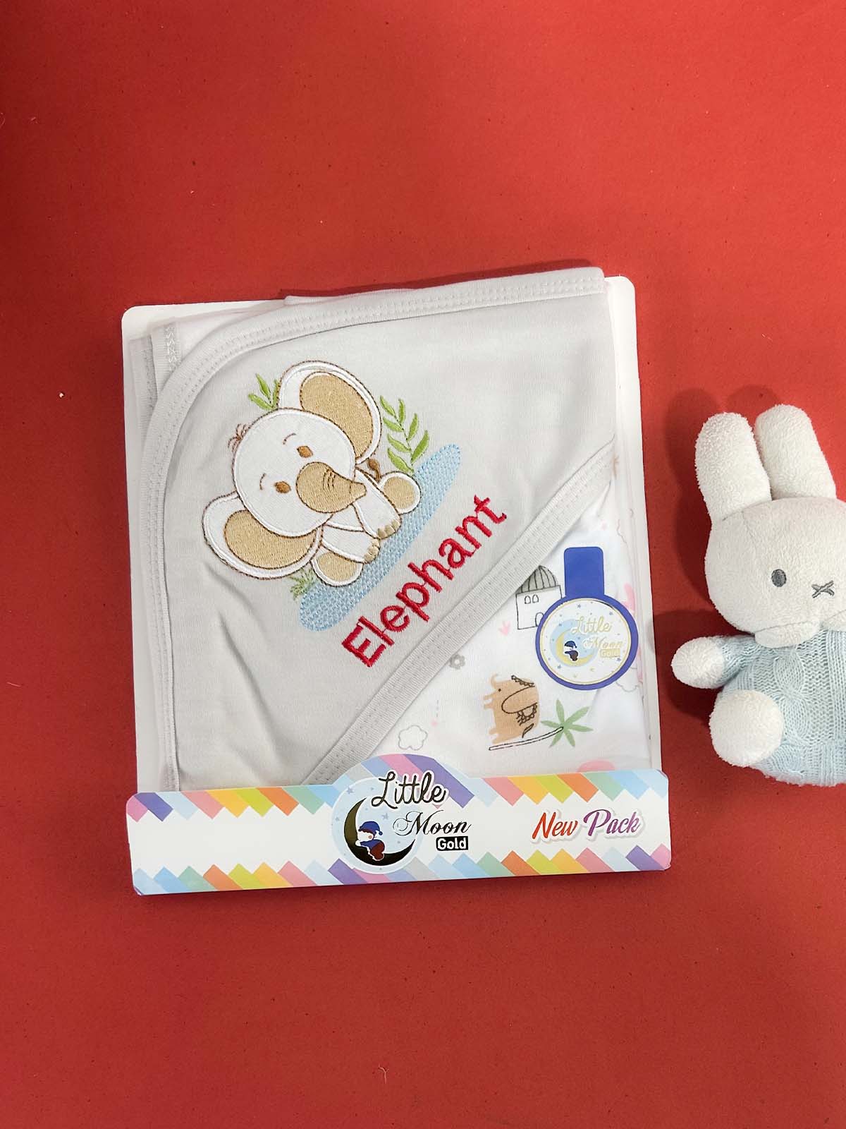 Elephant Grey Wrapping Sheet for Newborn NWS71