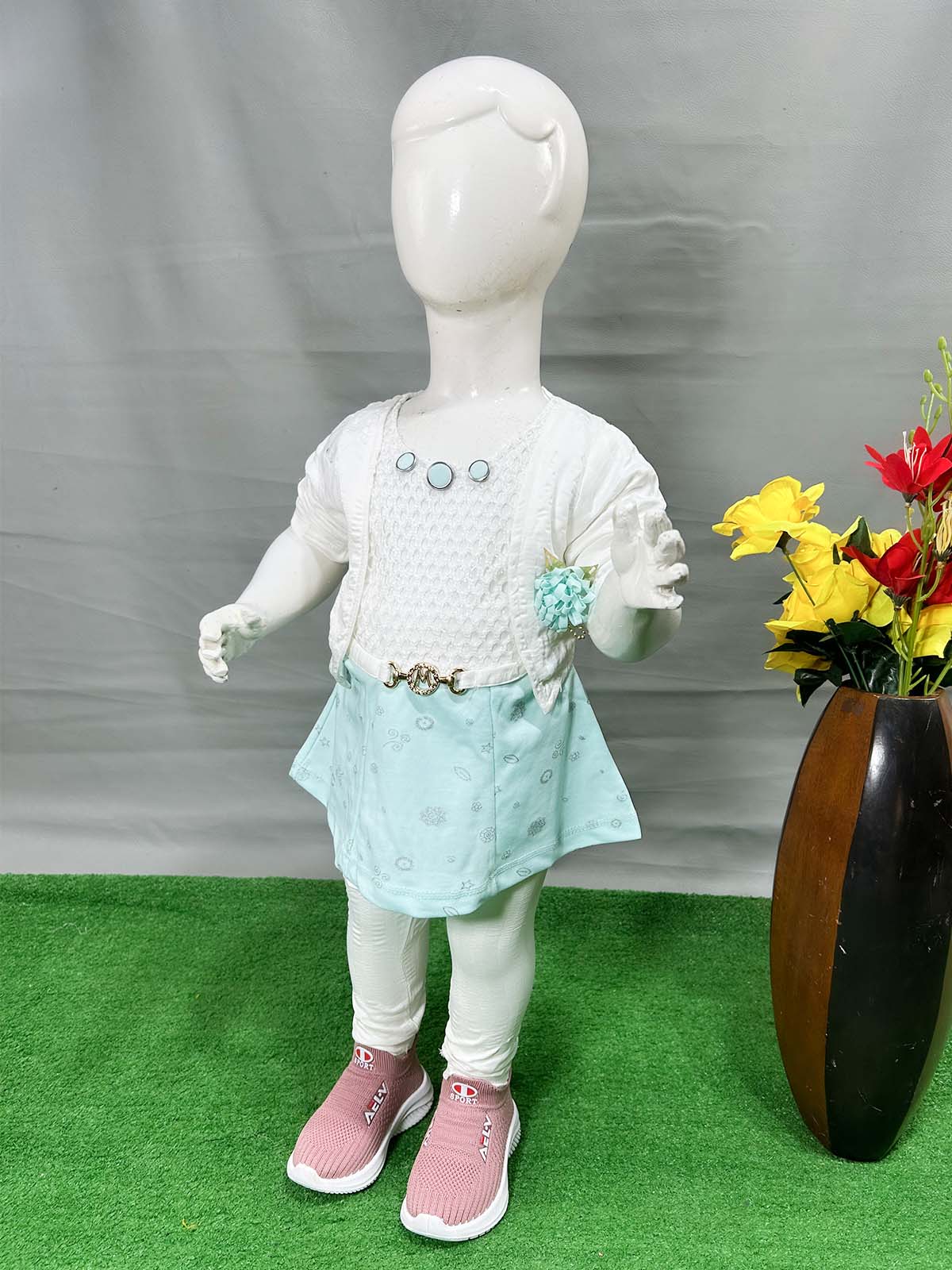 0Mth - 4Yrs Blue Suit For Girls WG GS381