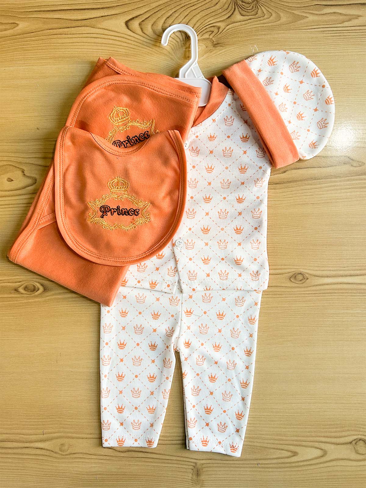0Mth - 3Mth Orange 5Pcs Gift Set For Newborn HG NBGS322