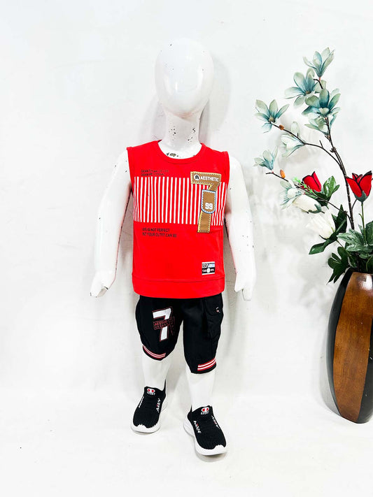 1Yr - 4Yrs Stay Red Sandow Suit For Kids OP BS698
