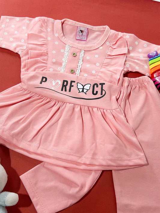 3Mth - 9Mth Pink Baby Suit For Newborn NBS713