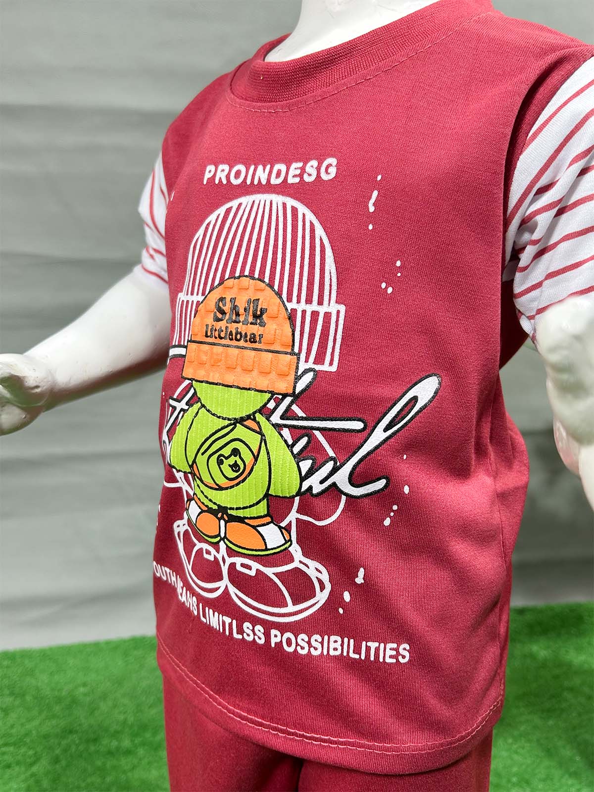 1Yr - 4Yrs Shik Maroon Suit For Kids RG BS586