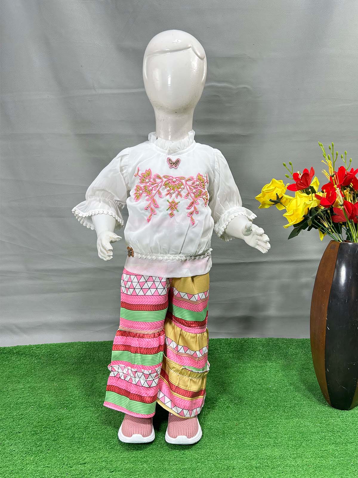 1Yr - 8Yrs White Suit For Girls WG GS348