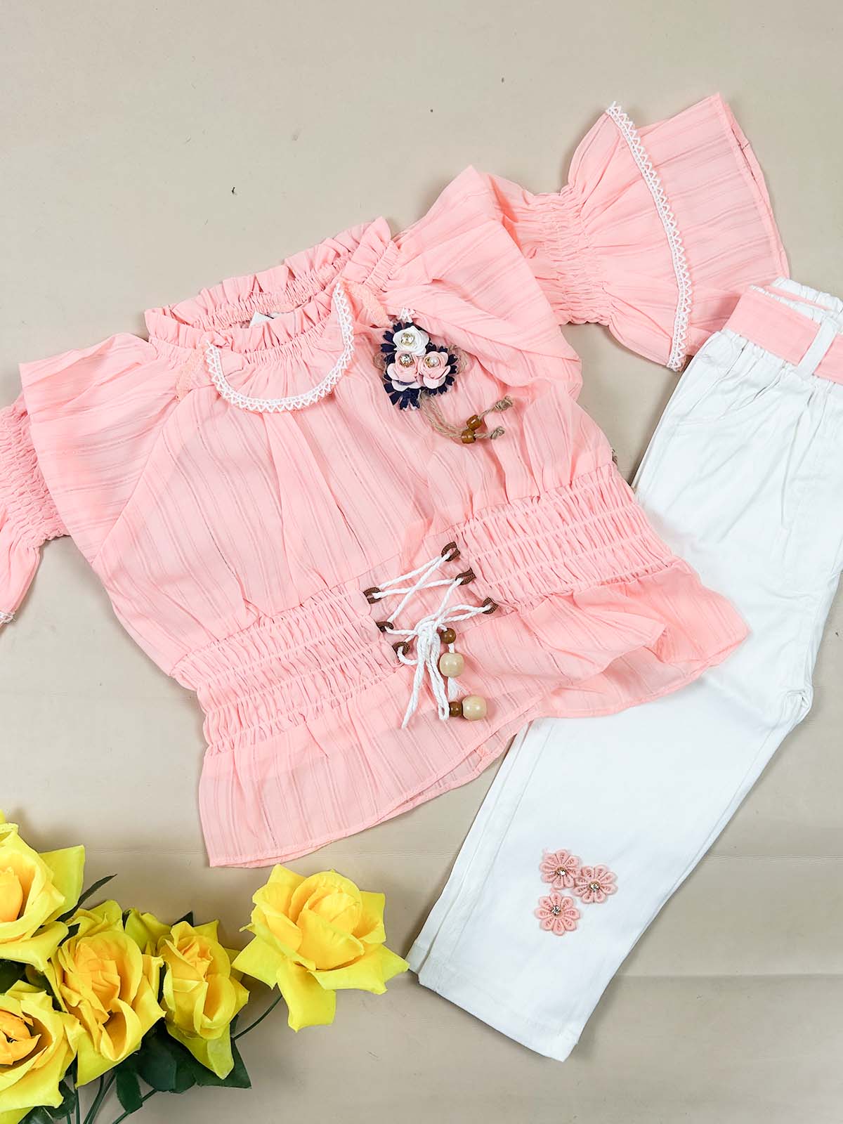 1Yr - 4Yrs Pink Suit For Girls TG GS459
