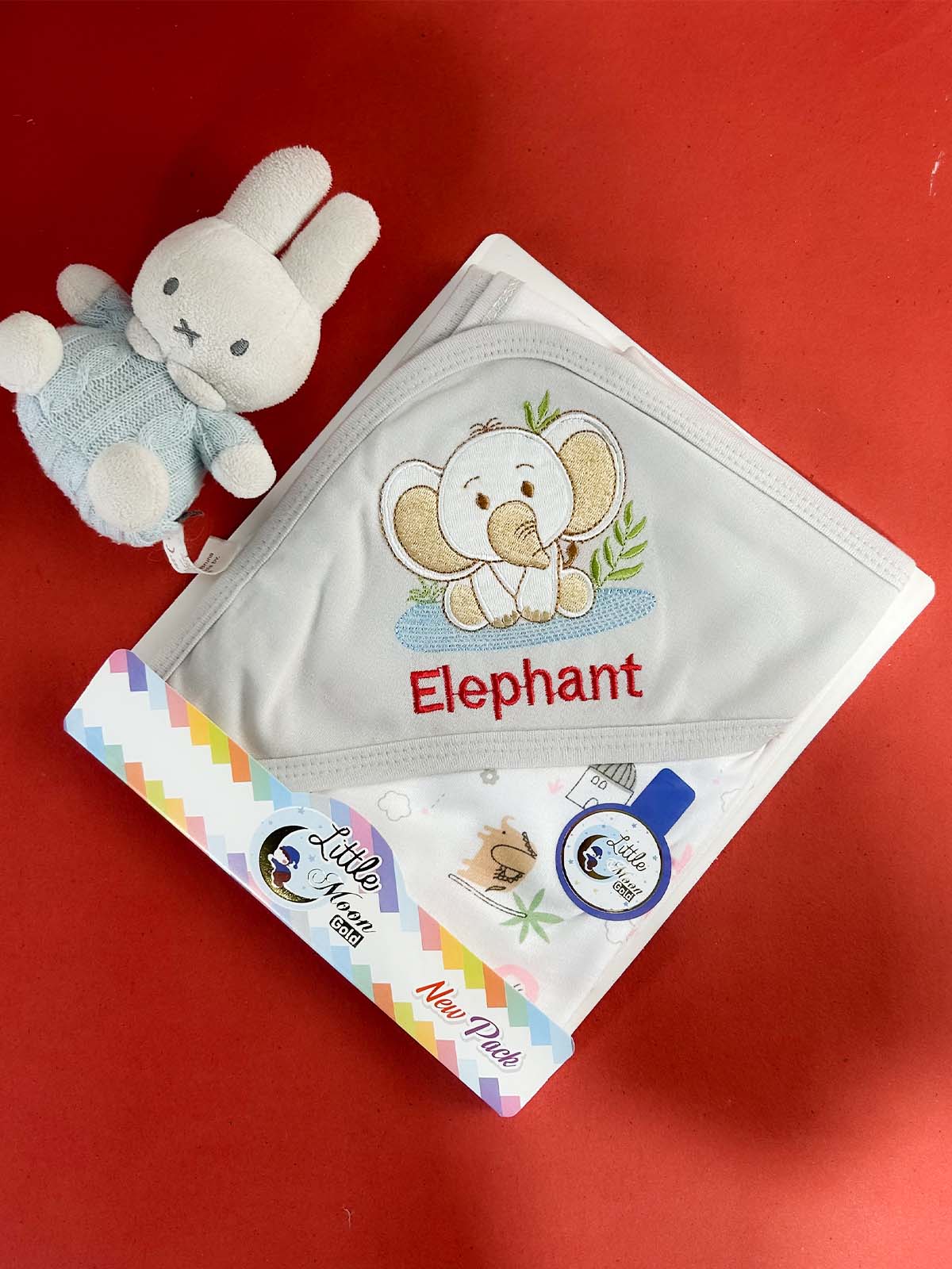Elephant Grey Wrapping Sheet for Newborn NWS71