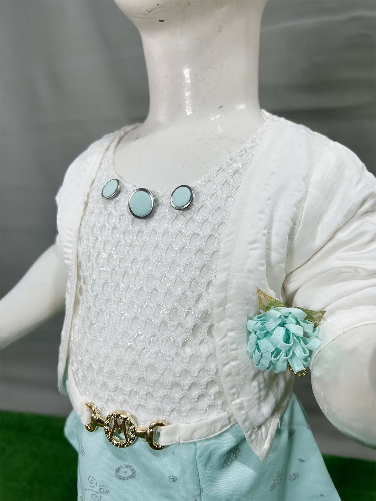 0Mth - 4Yrs Blue Suit For Girls WG GS381