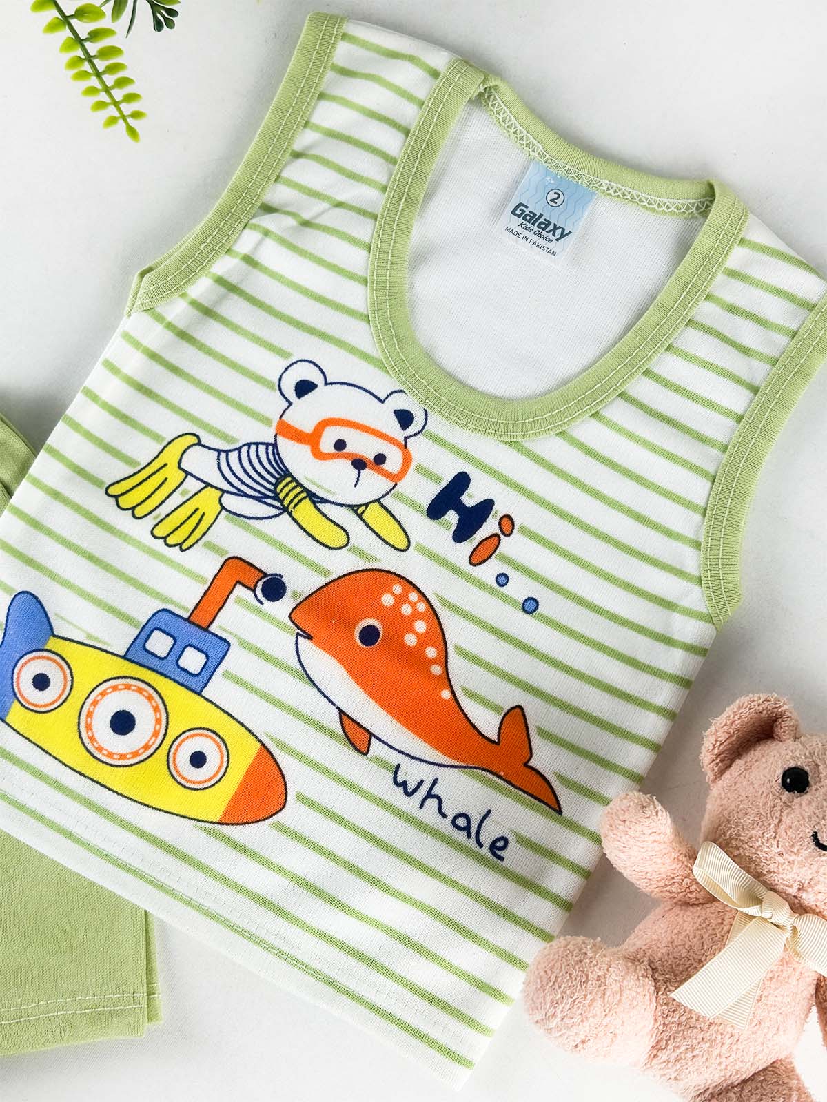 3Mth - 9Mth Green Baba Suit For Newborn HG NBS765