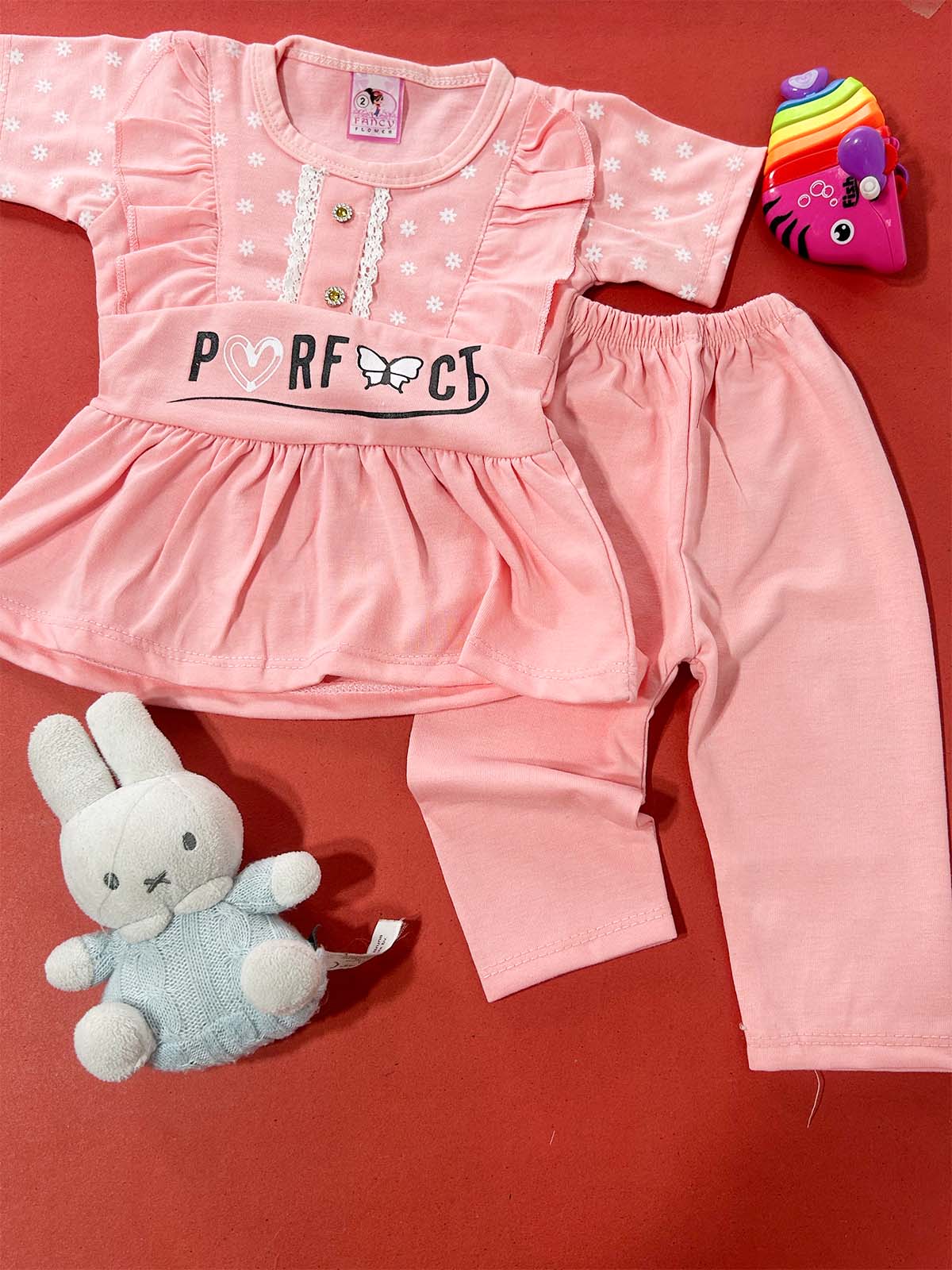 3Mth - 9Mth Pink Baby Suit For Newborn NBS713