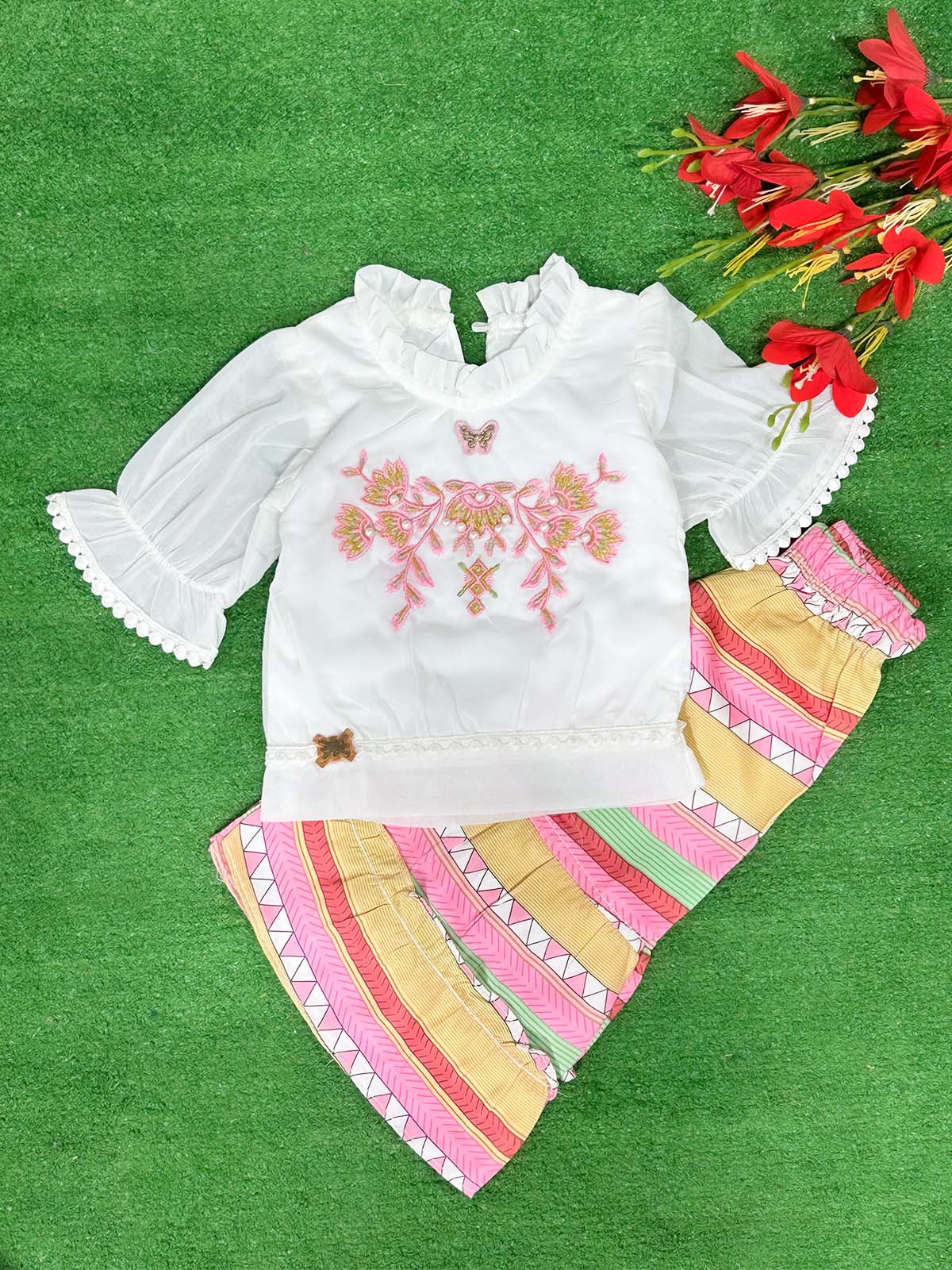 1Yr - 8Yrs White Suit For Girls WG GS348