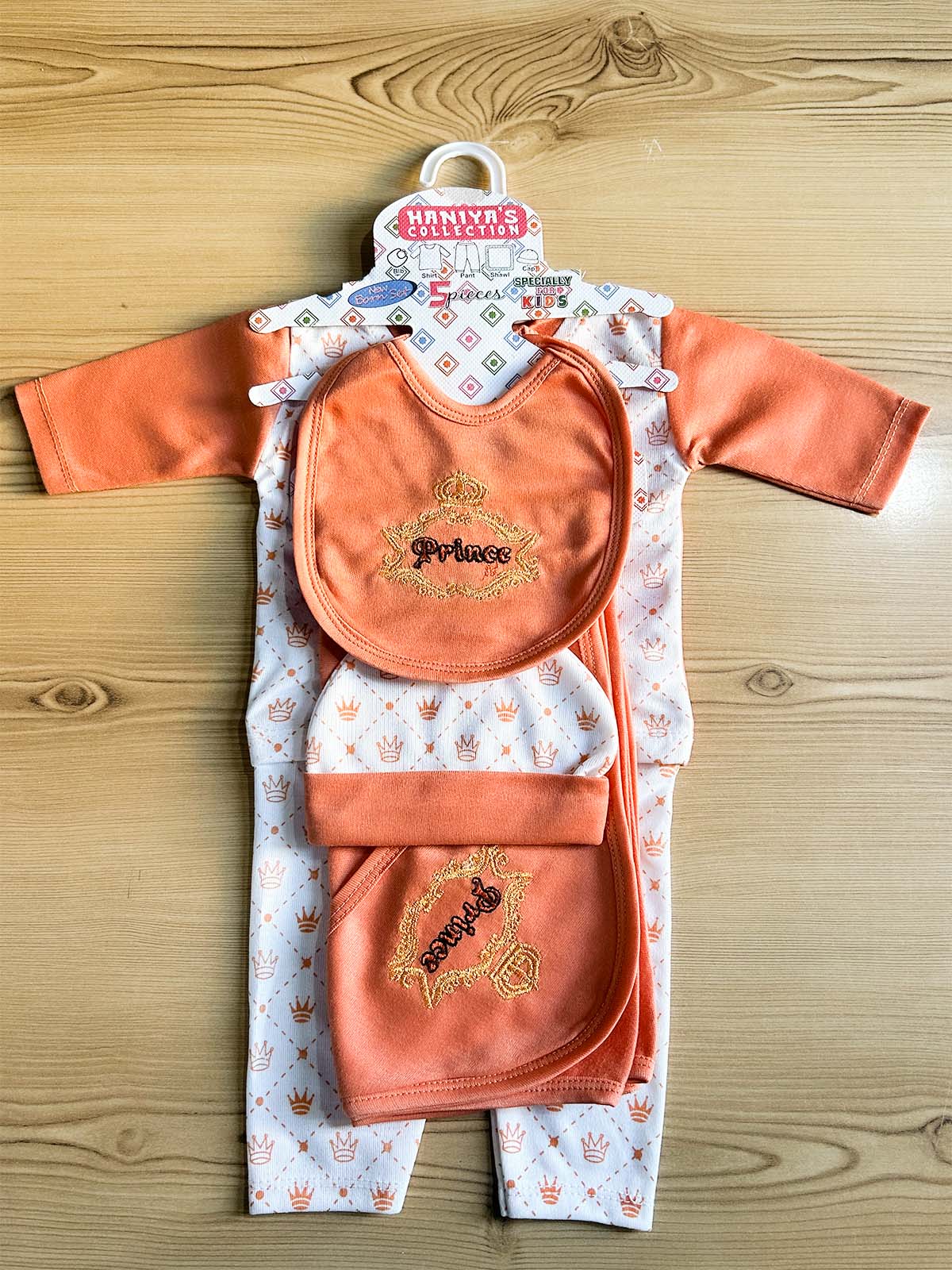 0Mth - 3Mth Orange 5Pcs Gift Set For Newborn HG NBGS322
