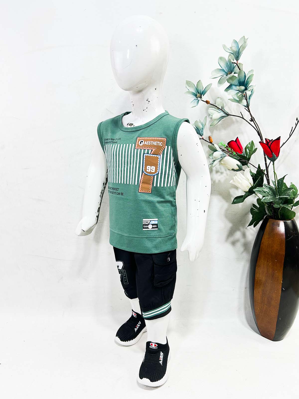 1Yr - 4Yrs Stay Green Sandow Suit For Kids OP BS699