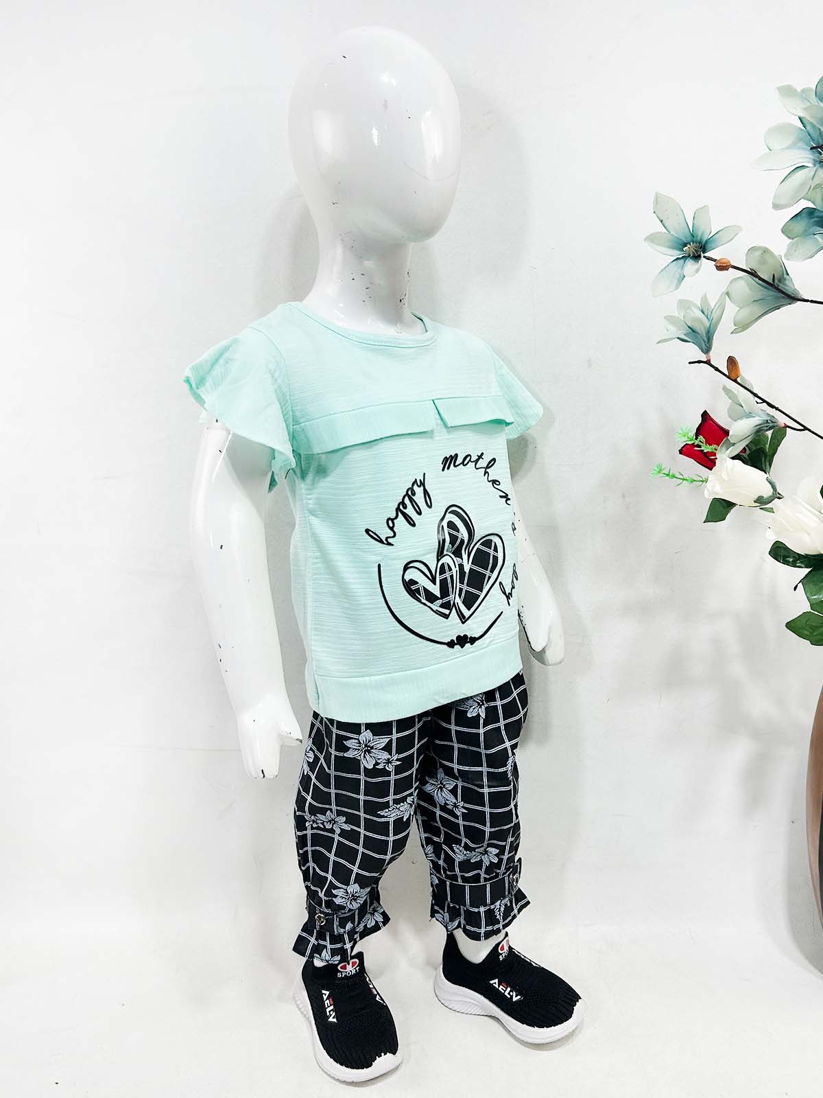 1Yr - 4Yrs Ferozi Suit For Girls OP GS442