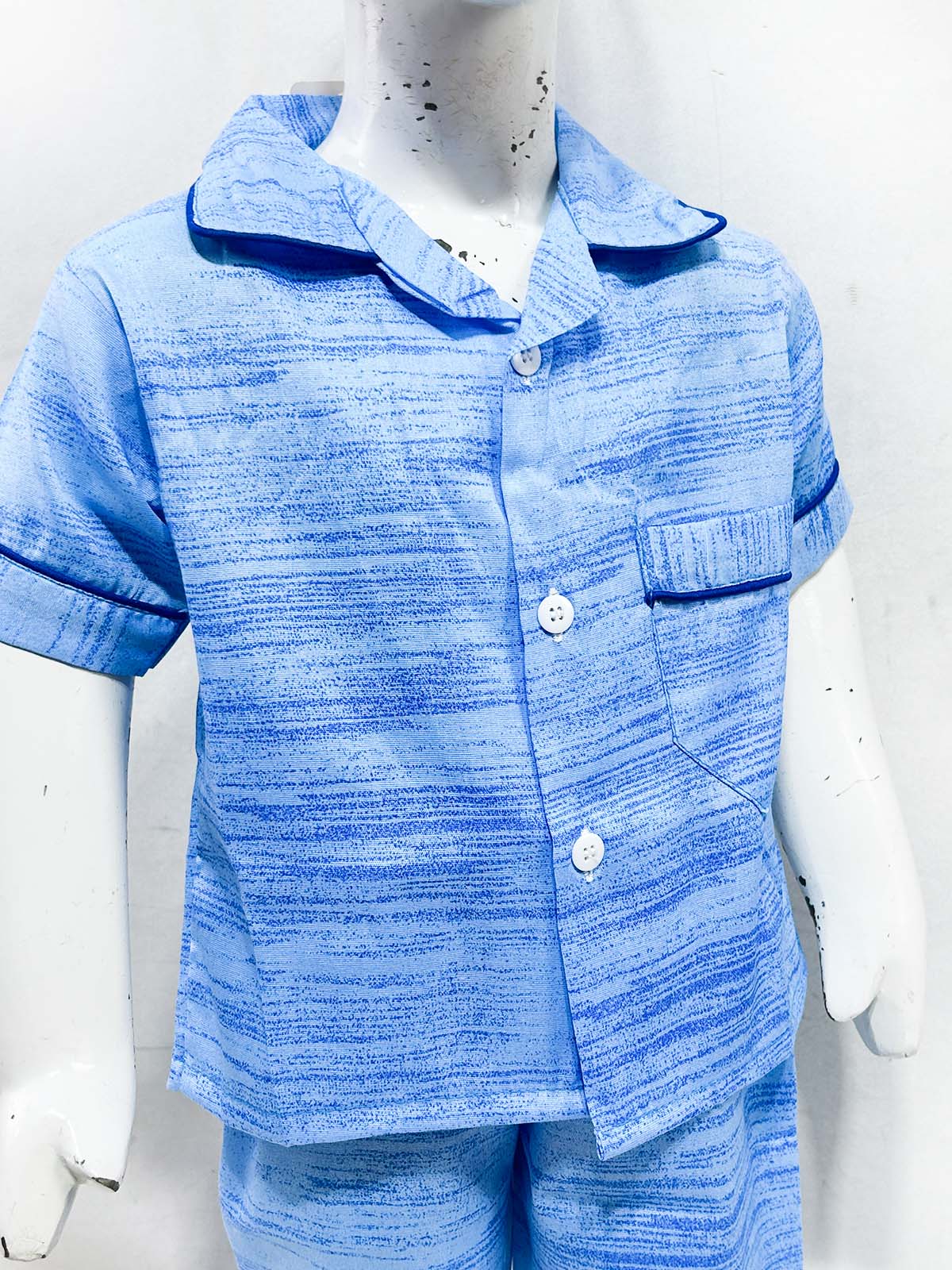1Yrs - 5Yrs Blue Cotton Night Suit For Kids NG BNS36
