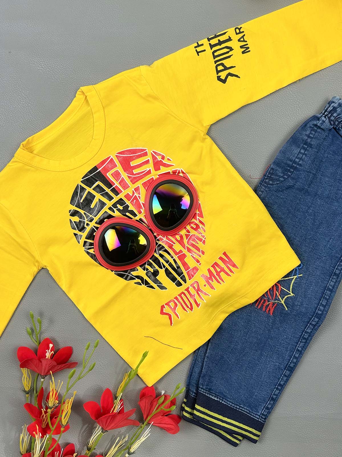 1Yr - 4Yrs SM Yellow Suit For Kids RZ BS752