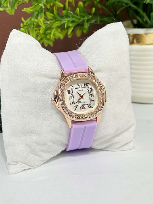 Purple Stylish Wrist Watch for Women WW107